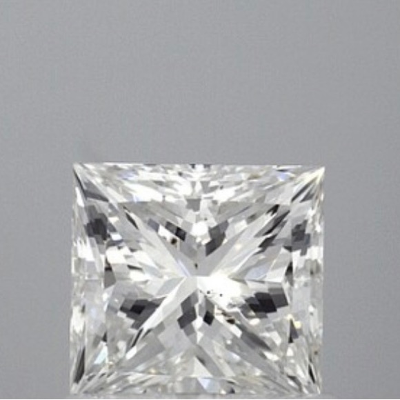 GIA Stunning Princess Diamond wedding ring - Picture 2 of 8